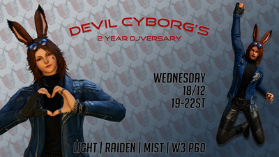 Event image for Devil Cyborg's 2-Year DJversary Celebration