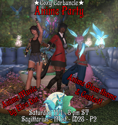 Event image for Anime Party w. Glam Contest @ Cozy Carbuncle