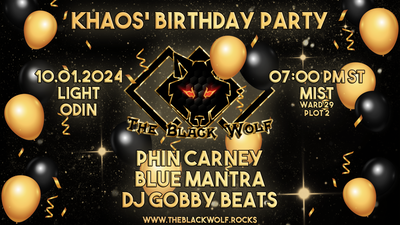 Event image for The Black Wolf - DJ Khaos' Birthday