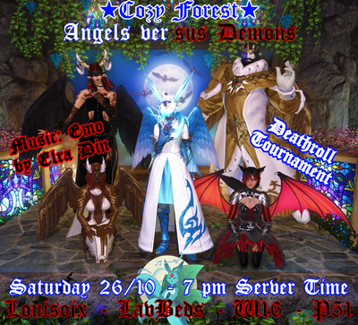 Event image for Angels vs Demons Emo Party w. Deathroll Tournament @ ★Cozy Forest★