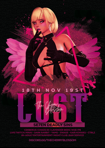 Event image for The Cherry Blossom - Seven deadly Sins: Lust