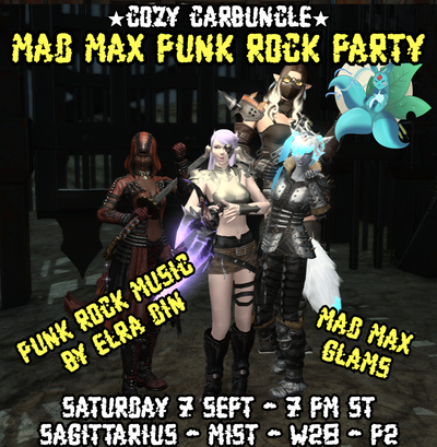 Event image for Mad Max Punk Rock Party @ Cozy Carbuncle