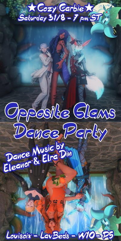 Event image for Opposite Glams Dance Party @ Cozie Carbie