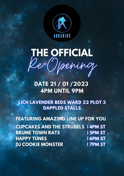 Event image for Aquarius Official Reopening