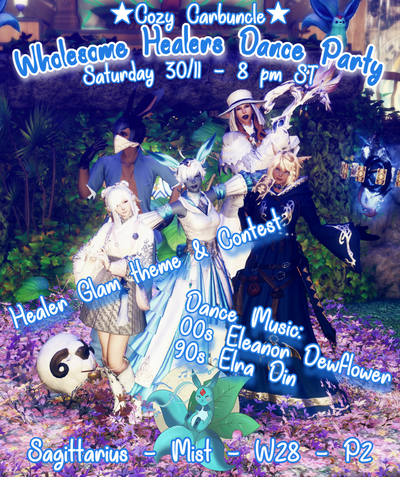 Event image for Wholesome Healer Glam Contest & 00s/90s Dance Party! @Cozy Carbuncle