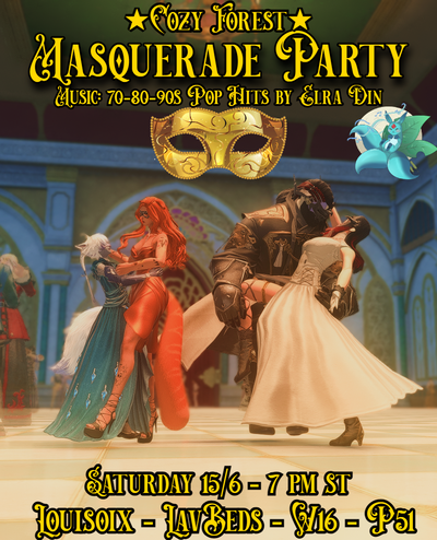 Event image for Masquerade Party with 70-80-90s Pop Hits @ Cozy Forest