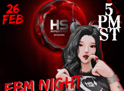 Event image for ☾ EBM NIGHT☾ @ ☾ HYPESTATION☾ 