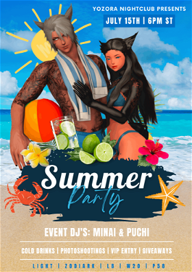 Poster for Summer Party at YOZORA