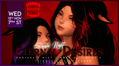 Event image for 𝕰𝖙𝖊𝖗𝖓𝖆𝖑 𝕯𝖊𝖘𝖎𝖗𝖊𝖘 - Desecration Nightclub