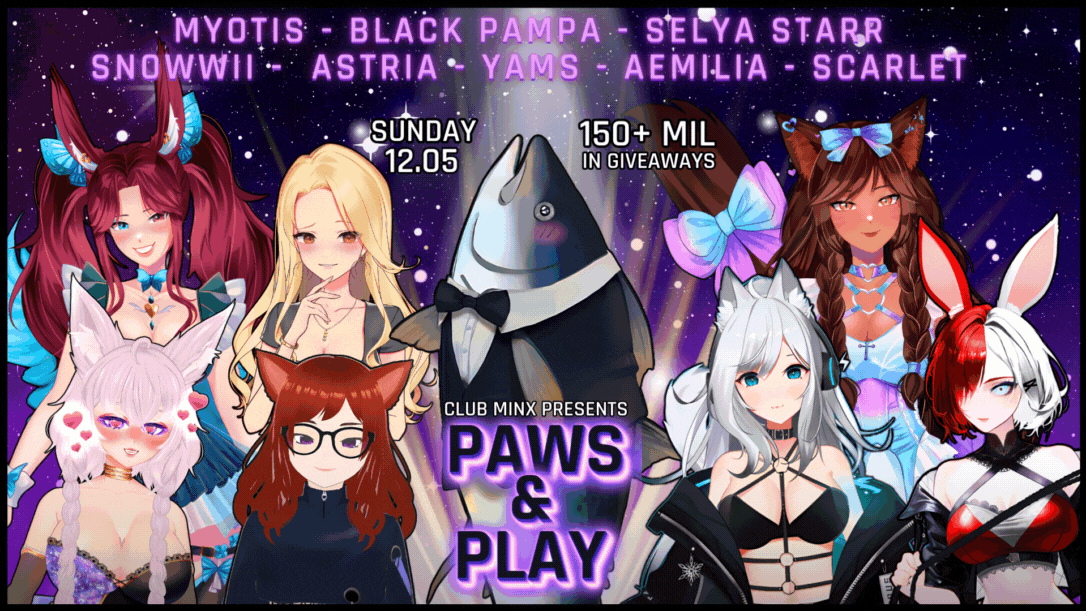 Event image for Club Minx presents - Paws & Play: VTuber Special
