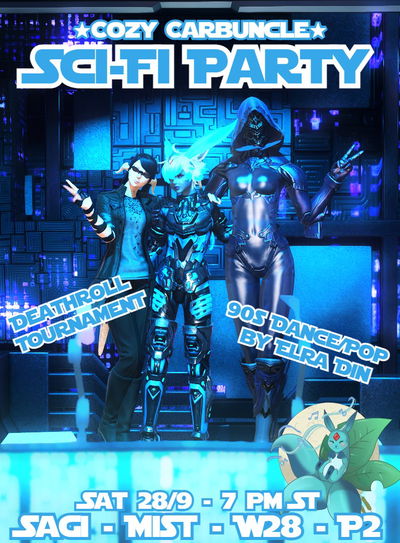 Event image for Sci-Fi Glams 90s Dance/Pop Party @ Cozy Carbuncle